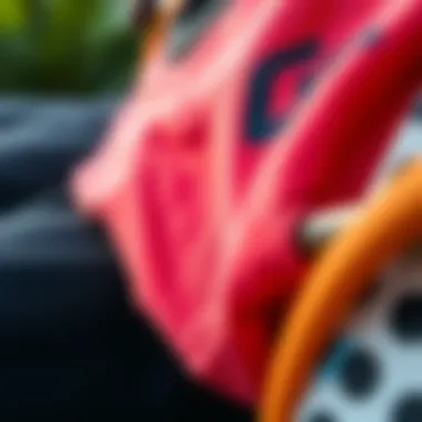 Close-up of sustainable skate clothing materials and textures