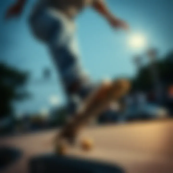 A skateboarder performing tricks while wearing stylish crisp jeans