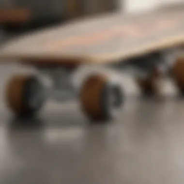 High-Quality Skateboard Deck Close-up of a high-quality skateboard deck