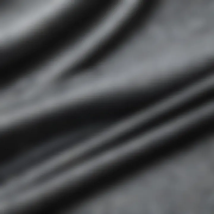 Close-up of fabric texture showcasing the materials used in drop shoulder t-shirts.