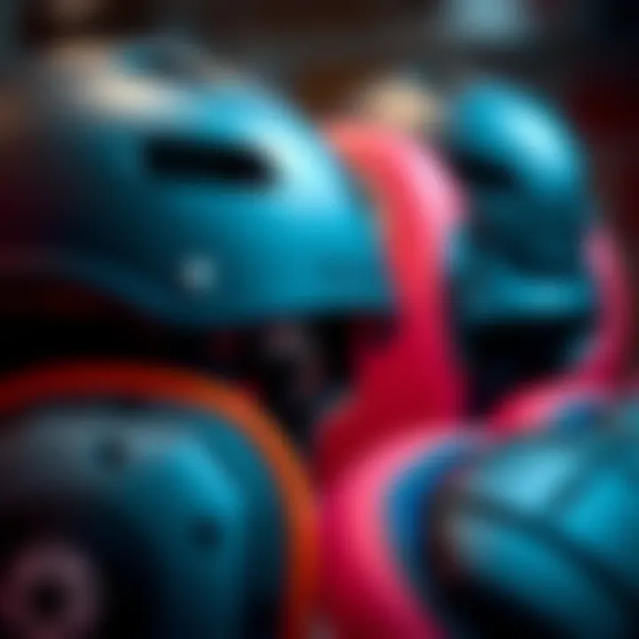 Close-up of high-quality materials used in skateboarding gear