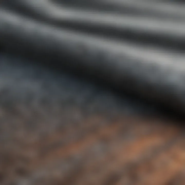 Close-up of fabric textures used in graphic tees, highlighting sustainability