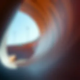 Detailed view of a quarter pipe design featuring smooth transitions