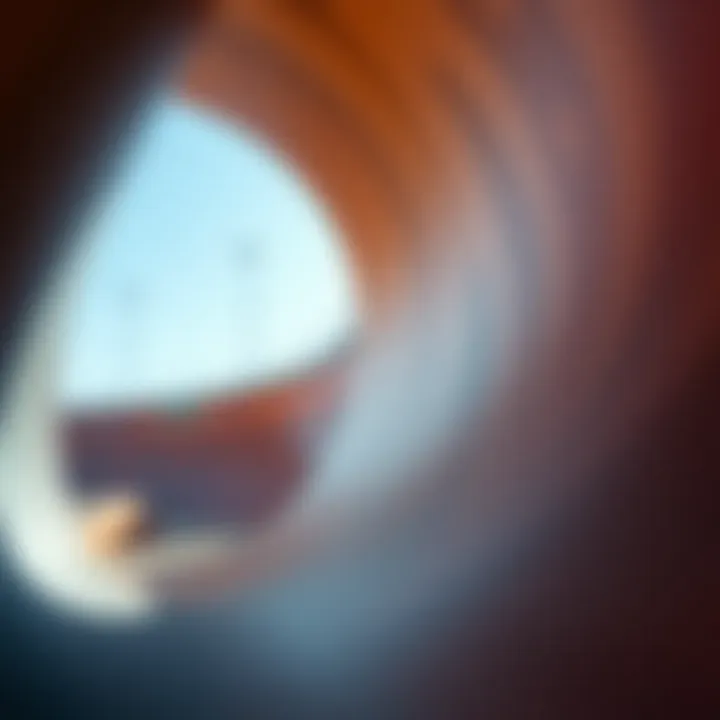 Detailed view of a quarter pipe design featuring smooth transitions