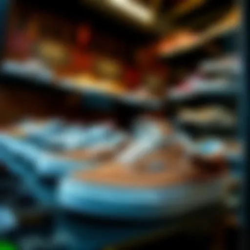 Historical Vans footwear display