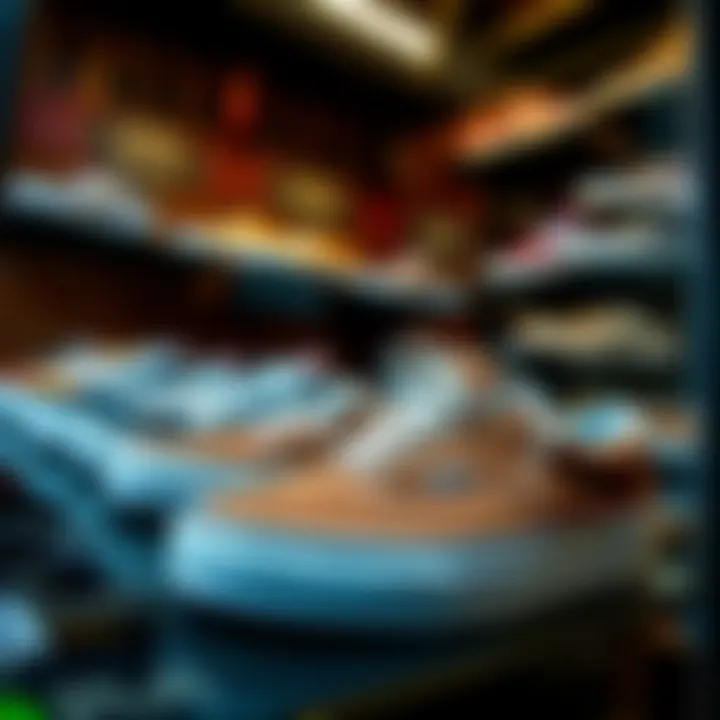 Historical Vans footwear display