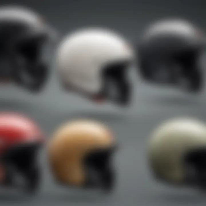 Visual comparison of Triple Eight helmets in various styles