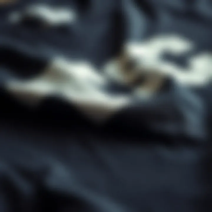 Close-up of the fabric and print on a TSC tee shirt, emphasizing quality