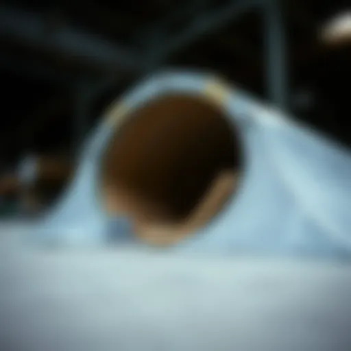 A detailed view of a 2ft quarter pipe highlighting its construction materials and design features.