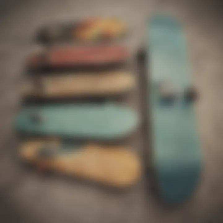 An overview of different skateboard shapes and their functionalities.