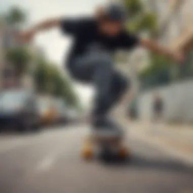 Embodying Skate Culture with LRG A skateboarder wearing LRG apparel during a street session