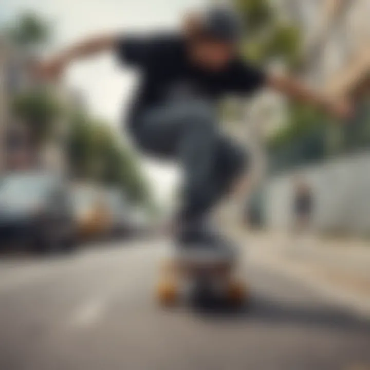 Embodying Skate Culture with LRG A skateboarder wearing LRG apparel during a street session