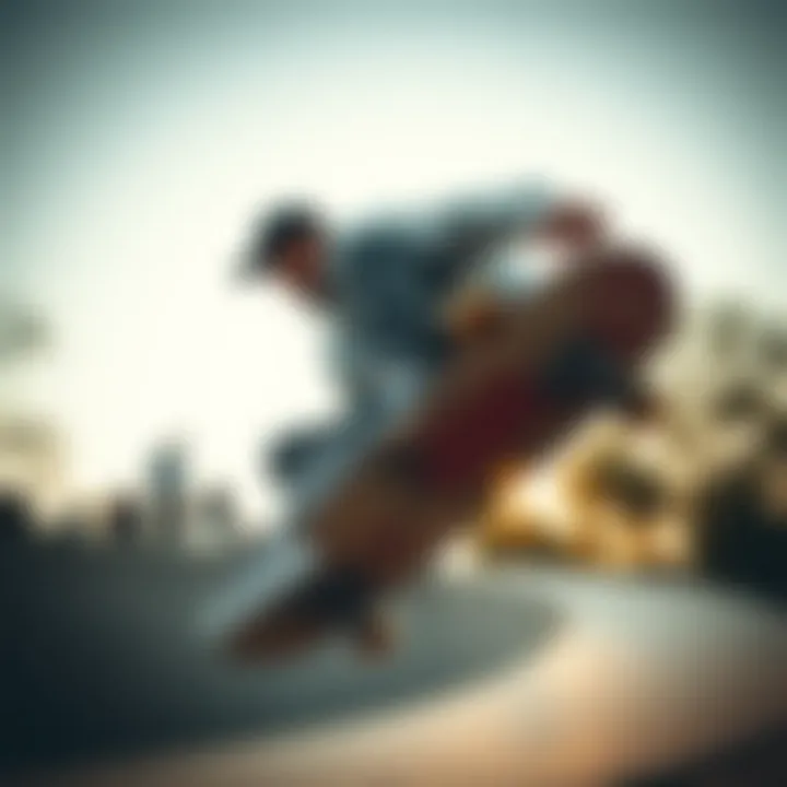 Skateboarder showcasing Vans 13 wide style