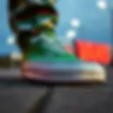 Distinctive Features of the Vans Authentic Green Vans Authentic Green sneaker showcasing its unique design features