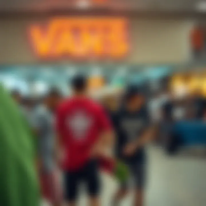 Community event at Vans promoting local skate culture.