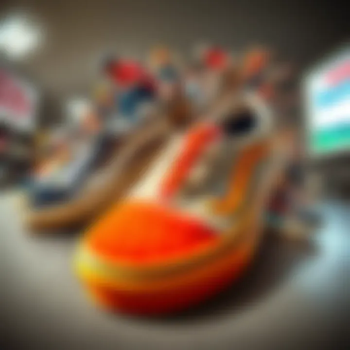 A vibrant collage depicting the evolution of Vans through the years