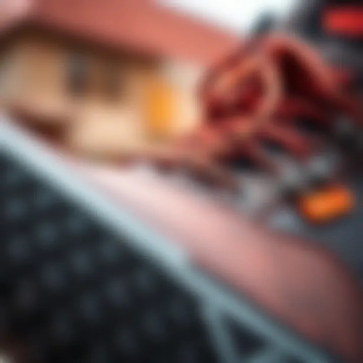 Close-up of innovative materials used in Vans hiking shoes