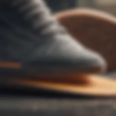 Close-up view of Vans insole showcasing cushioning technology