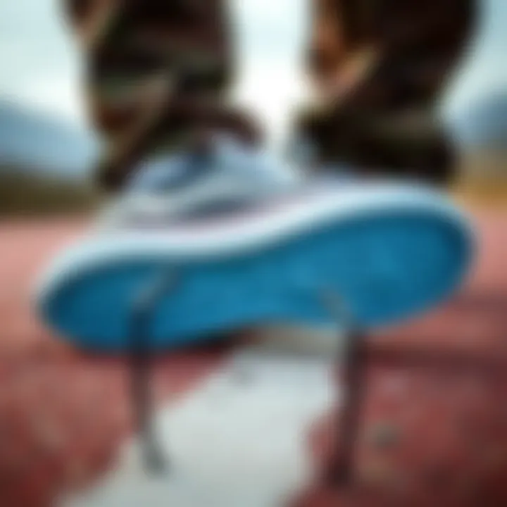 Vans UltraRange Chelsea on a textured surface highlighting its sole technology