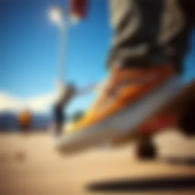 A vintage advertisement highlighting the cultural impact of Vans in skateboarding