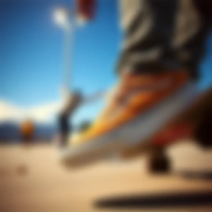 A vintage advertisement highlighting the cultural impact of Vans in skateboarding