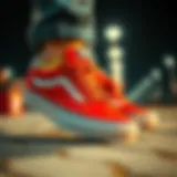 Stylish Vans Walker shoes showcasing their vibrant design