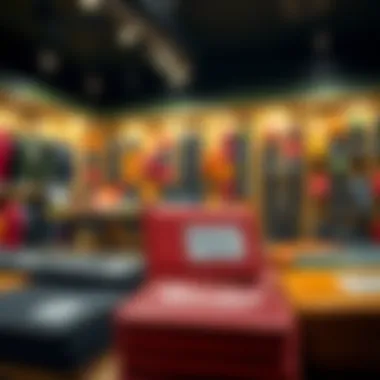 Herschel wallets showcased in an authorized retail store