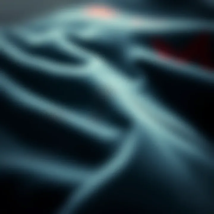 Close-up of fabric textures used in skate pants